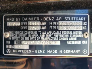 1989 Mercedes-Benz 560 with VIN WDBCA39E0KA446817, listed as a Copart auction lot 81615244 with 270,136 mi miles and Salvage Title. Bid and sale history available at DreamBid. Image 12.