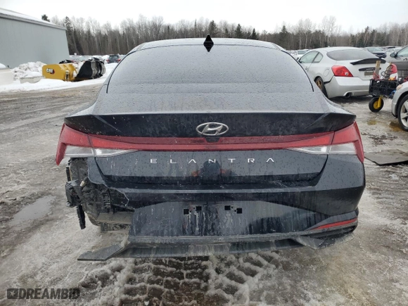 2023 Hyundai Elantra Preferred with VIN KMHLM4AG8PU569200, listed as a Copart auction lot 44958655 with 57,842 mi miles and Salvage Title. Bid and sale history available at carsss.com. Image 6.