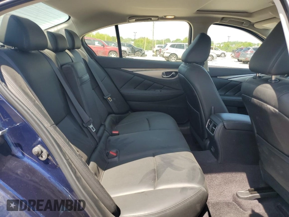 2021 Infiniti Q50 Luxe with VIN JN1EV7BR7MM755031, listed as a Copart auction lot 57383075 with 35,903 mi miles and Salvage title. Bid and sale history available at DreamBid. Image 10.