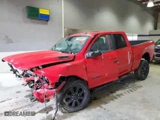 2024 Ram 2500 Big Horn with VIN 3C6UR5DJ6RG397057, listed as a Copart auction lot 53241825 with 5,186 mi miles and Salvage Title. Bid and sale history available at carsss.com. Image 1.