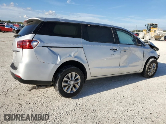 2021 Kia Sedona LX with VIN KNDMB5C16M6674850, listed as a Copart auction lot 46988475 with 0 mi miles and Non Repairable. Bid and sale history available at carsss.com. Image 3.