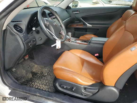 2012 Lexus IS 250C with VIN JTHFF2C29C2526037, listed as a Copart auction lot 45449865 with 84257 miles and Salvage Title. Bid and sale history available at carsss.com. Image 7.
