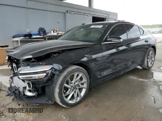 2022 Genesis G70 2.0T with VIN KMTG34TA9NU086962, listed as a Copart auction lot 79085484 with 19,700 mi miles and Non Repairable. Bid and sale history available at DreamBid. Image 1.