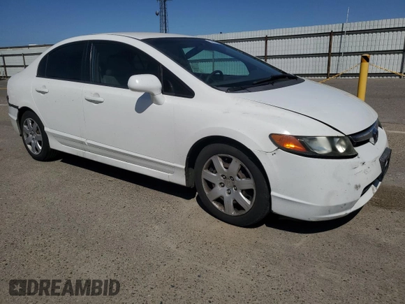 2007 Honda Civic Sdn LX with VIN 1HGFA16547L135170, listed as a Copart auction lot 54443225 with 143,675 mi miles and Salvage Title. Bid and sale history available at carsss.com. Image 4.
