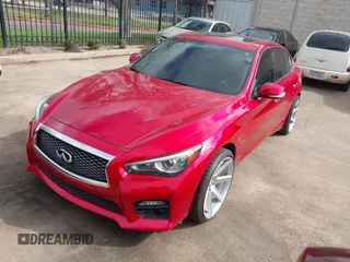 2017 Infiniti Q50 Red Sport 400 with VIN JN1FV7AR4HM870570, listed as a IAAI auction lot 41510557 with 1 mi miles. Bid and sale history available at carsss.com. Image 23.