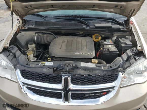 2015 Dodge Grand Caravan American Value Pkg with VIN 2C4RDGBG7FR605842, listed as a Copart auction lot 49700775 with 195,116 mi miles and Salvage Title. Bid and sale history available at carsss.com. Image 12.