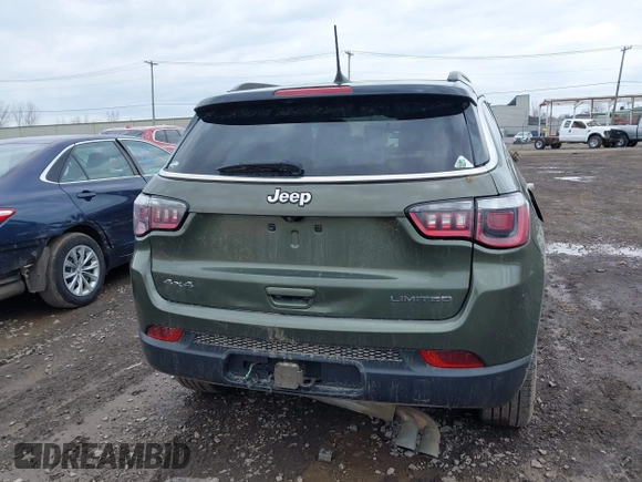 2020 Jeep Compass Limited with VIN 3C4NJDCBXLT123657, listed as a IAAI auction lot 42004527 with 99,669 mi miles and . Bid and sale history available at DreamBid. Image 16.