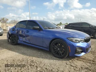 2022 BMW 3 Series 330i with VIN 3MW5R1J03N8C34546, listed as a Copart auction lot 47879495 with 44,025 mi miles and Salvage Title. Bid and sale history available at carsss.com. Image 4.