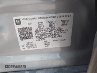2020 Chevrolet Trax LT z VIN 3GNCJPSB7LL323025, wystawiony jako IAAI lot #42258130 z przebiegiem 55 635 mil mil oraz . Historia ofert i sprzedaży dostępna na DreamBid. Obrazek 9.