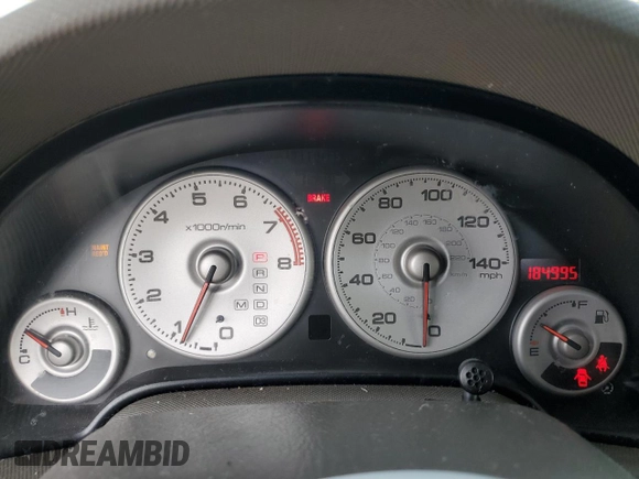 2003 Acura RSX with VIN JH4DC54883S003676, listed as a Copart auction lot 79020214 with 184,995 mi miles and Salvage Title. Bid and sale history available at carsss.com. Image 9.