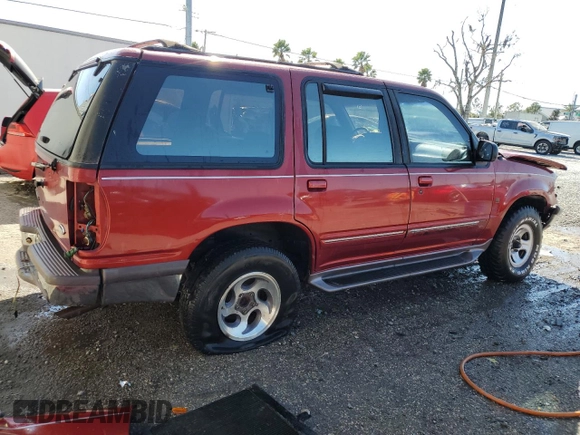 1997 Ford Explorer XLT with VIN 1FMDU32P9VZA40058, listed as a Copart auction lot 43560445 with 162,932 mi miles and Salvage title. Bid and sale history available at DreamBid. Image 3.
