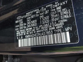 2022 Hyundai Palisade SEL z VIN KM8R4DHE3NU457853, wystawiony jako IAAI lot #42028080 z przebiegiem 34 654 mil mil oraz . Historia ofert i sprzedaży dostępna na DreamBid. Obrazek 9.