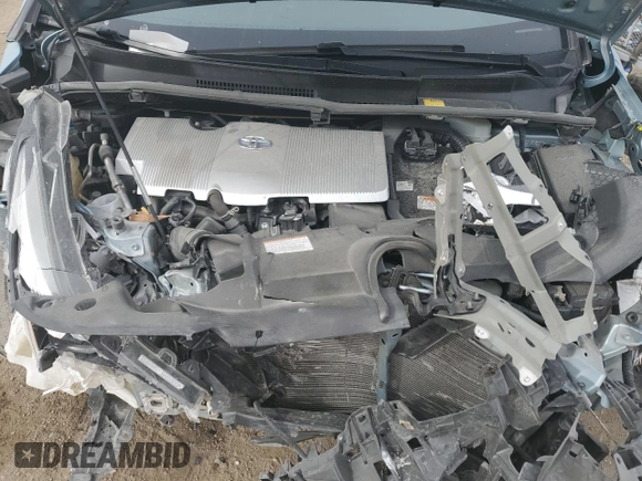 2018 Toyota Prius Two z VIN JTDKBRFUXJ3601563, wystawiony jako Copart lot #55681125 z przebiegiem Nie podano mil oraz Szkoda całkowita • Salvage title. Historia ofert i sprzedaży dostępna na DreamBid. Obrazek 11.