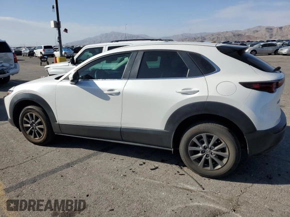 2020 Mazda CX-30 with VIN 3MVDMABL5LM119598, listed as a Copart auction lot 75895764 with 67,639 mi miles and Salvage Title. Bid and sale history available at DreamBid. Image 2.