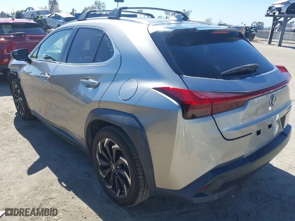 2020 Lexus UX with VIN JTHX9JBH9L2035365, listed as a IAAI auction lot 41712764 with 58,193 mi miles. Bid and sale history available at carsss.com. Image 3.