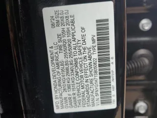 2025 Honda Pilot Touring with VIN 5FNYG1H71SB050822, listed as a Copart auction lot 50832325 with 3,204 mi miles and Salvage Title. Bid and sale history available at carsss.com. Image 12.