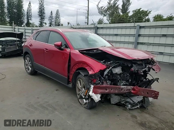 2021 Mazda CX-30 Premium with VIN 3MVDMADL1MM319635, listed as a Copart auction lot 48482585 with 21,192 mi miles and Salvage title. Bid and sale history available at DreamBid. Image 12.