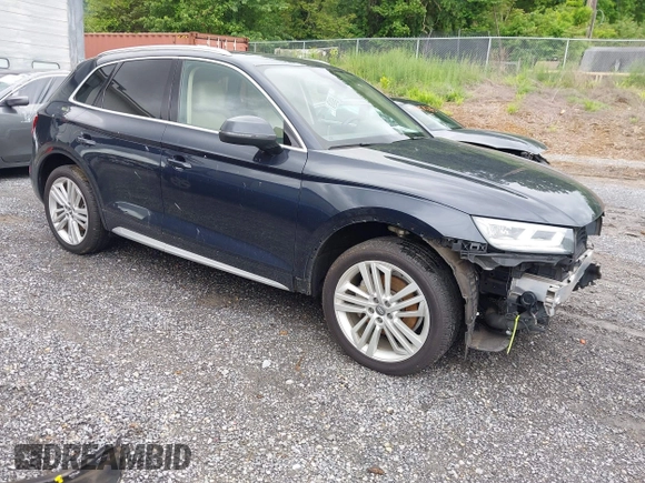 2018 Audi Q5 Prestige z VIN WA1CNAFY3J2141467, wystawiony jako IAAI lot #42268832 z przebiegiem 155 227 mil mil oraz . Historia ofert i sprzedaży dostępna na DreamBid. Obrazek 1.