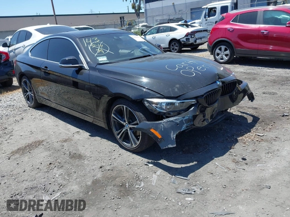 2020 BMW 4 Series 430i with VIN WBA4W3C03LAG91486, listed as a IAAI auction lot 42083927 with 49,261 mi miles and . Bid and sale history available at carsss.com. Image 1.