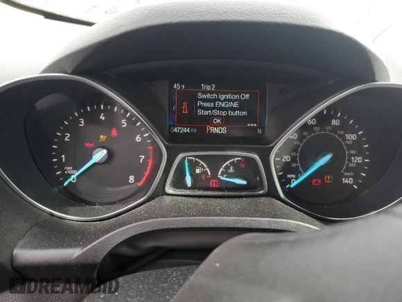 2018 Ford Escape Titanium with VIN 1FMCU0J91JUC57933, listed as a Copart auction lot 53152635 with 47,244 mi miles and Salvage title. Bid and sale history available at DreamBid. Image 9.