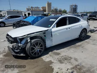 2022 Genesis G70 2.0T z VIN KMTG34TA6NU098521, wystawiony jako Copart lot #55772275 z przebiegiem 30 439 mil mil oraz Szkoda całkowita • Salvage title. Historia ofert i sprzedaży dostępna na DreamBid. Obrazek 1.