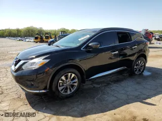 2017 Nissan Murano Platinum with VIN 5N1AZ2MG9HN193689, listed as a Copart auction lot 52199745 with 118,160 mi miles and Salvage Title. Bid and sale history available at carsss.com. Image 1.