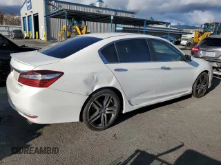 2017 Honda Accord Sedan Sport with VIN 1HGCR2F50HA133981, listed as a Copart auction lot 44415735 with 170,368 mi miles and Salvage Title. Bid and sale history available at carsss.com. Image 3.