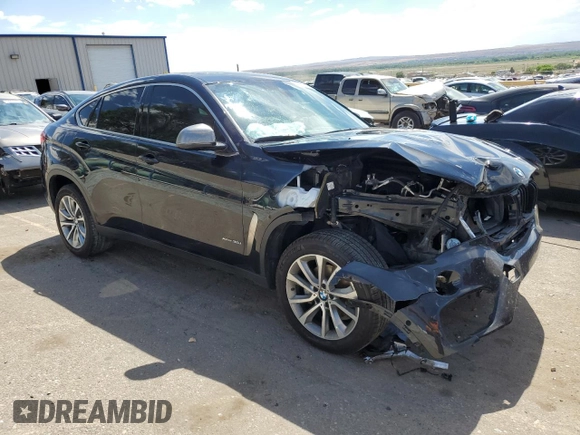 2019 BMW X6 xDrive35i with VIN 5UXKU2C56K0Z65365, listed as a Copart auction lot 59678573 with 54,944 mi miles. Bid and sale history available at carsss.com. Image 4.