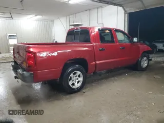 2006 Dodge Dakota ST with VIN 1D7HW28K36S627328, listed as a Copart auction lot 43163905 with 196,433 mi miles and Salvage Title. Bid and sale history available at DreamBid. Image 3.