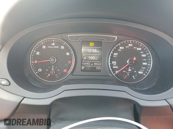 2016 Audi Q3 Premium Plus with VIN WA1BFCFS6GR015295, listed as a Copart auction lot 76008214 with 58,843 mi miles and Salvage title. Bid and sale history available at DreamBid. Image 9.