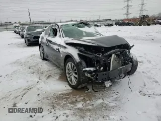 2019 Infiniti Q50 3.0t LUXE with VIN JN1EV7AR1KM590110, listed as a Copart auction lot 45049675 with 0 mi miles and Salvage Title. Bid and sale history available at carsss.com. Image 10.
