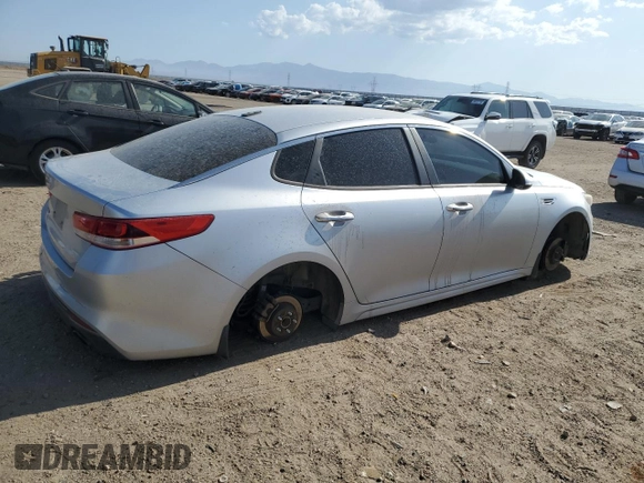 2017 Kia Optima LX with VIN 5XXGT4L35HG122821, listed as a Copart auction lot 59802025 with 163,232 mi miles and Salvage title. Bid and sale history available at DreamBid. Image 3.