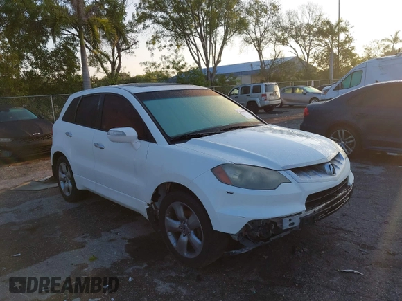 2007 Acura RDX Tech Pkg with VIN 5J8TB18527A016929, listed as a IAAI auction lot 41880875 with 203,278 mi miles. Bid and sale history available at carsss.com. Image 1.