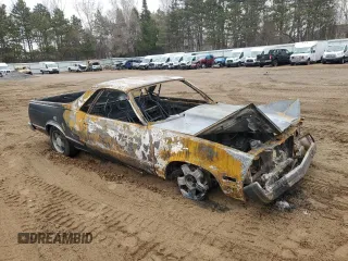 1985 Chevrolet El Camino with VIN 3GCCW80H9FS905600, listed as a Copart auction lot 54216685 with 0 mi miles and Salvage Title. Bid and sale history available at carsss.com. Image 4.