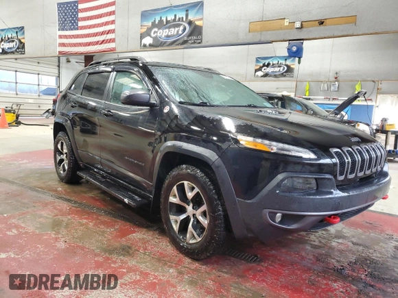 2017 Jeep Cherokee Trailhawk L Plus with VIN 1C4PJMBS9HD218394, listed as a Copart auction lot 49818695 with 73,863 mi miles and Salvage Title. Bid and sale history available at carsss.com. Image 4.