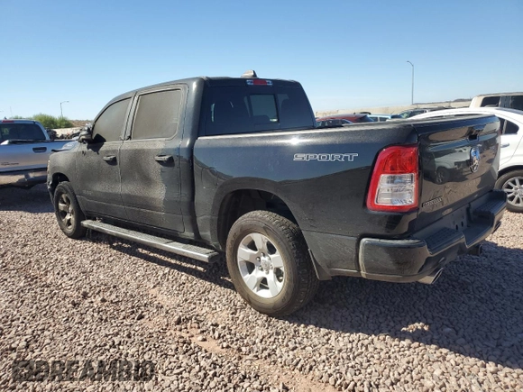 2022 Ram 1500 Lone Star with VIN 1C6RREFMXNN446341, listed as a Copart auction lot 74249304 with 5,587 mi miles and Salvage title. Bid and sale history available at DreamBid. Image 2.