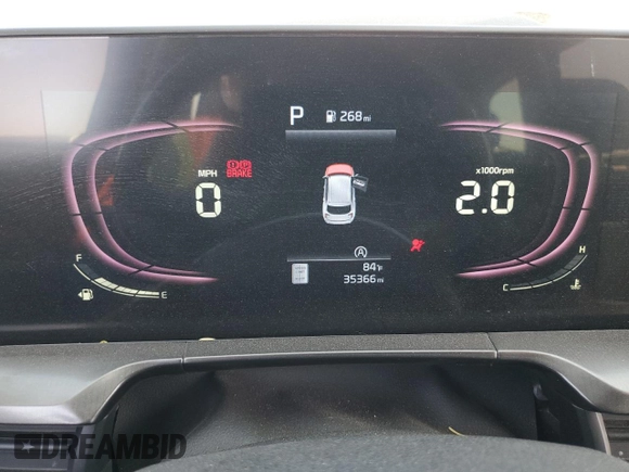 2024 Kia Telluride LX with VIN 5XYP24GC9RG482751, listed as a Copart auction lot 52924035 with 35,366 mi miles and Salvage title. Bid and sale history available at DreamBid. Image 9.