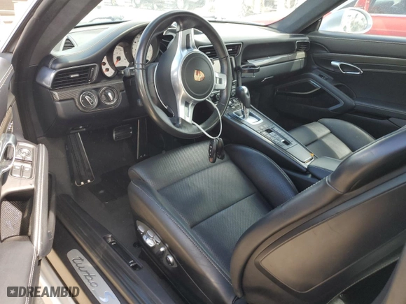 2015 Porsche 911 Turbo S with VIN WP0AD2A97FS166675, listed as a Copart auction lot 74341894 with 0 mi miles and Non Repairable. Bid and sale history available at carsss.com. Image 7.