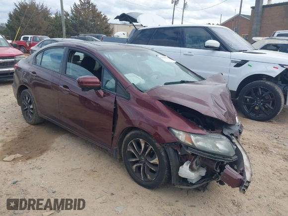 2014 Honda Civic Sedan EX with VIN 19XFB2F87EE041172, listed as a IAAI auction lot 41690179 with 111,019 mi miles. Bid and sale history available at carsss.com. Image 1.