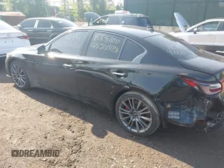 2021 Infiniti Q50 Red Sport 400 z VIN JN1FV7DR6MM880572, wystawiony jako IAAI lot #42411884 z przebiegiem 31 436 mil mil oraz . Historia ofert i sprzedaży dostępna na DreamBid. Obrazek 3.