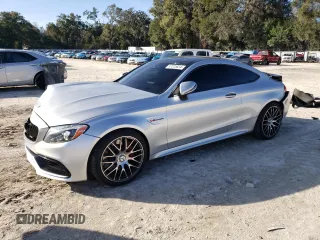 2017 Mercedes-Benz C 63 S AMG with VIN WDDWJ8HB4HF471689, listed as a Copart auction lot 87225834 with 77,678 mi miles and Salvage Title. Bid and sale history available at carsss.com. Image 1.