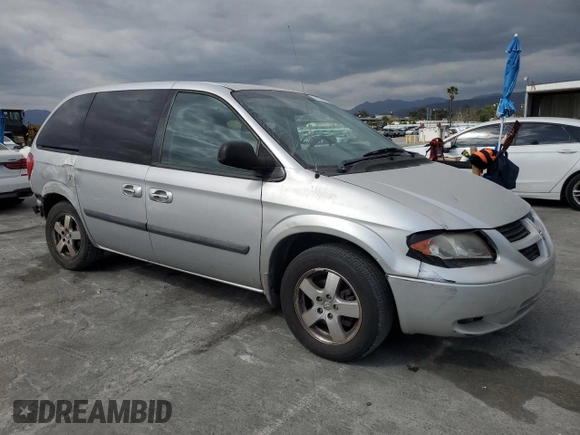2007 Dodge Caravan SXT with VIN 1D4GP45R37B155698, listed as a Copart auction lot 53637615 with 172,700 mi miles and Salvage Title. Bid and sale history available at carsss.com. Image 4.