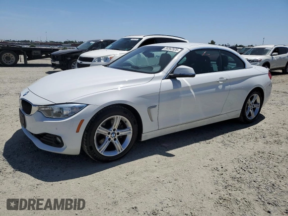 2015 BMW 4 Series 428i with VIN WBA3V7C59FP771861, listed as a Copart auction lot 56562525 with 64,273 mi miles and Salvage title. Bid and sale history available at DreamBid. Image 1.