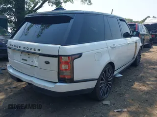 2015 Land Rover Range Rover Supercharged with VIN SALGS2TF3FA218272, listed as a IAAI auction lot 42463876 with 102,037 mi miles and . Bid and sale history available at DreamBid. Image 4.
