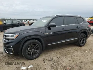 2022 Volkswagen Atlas 3.6L V6 SEL R-Line with VIN 1V2AR2CA7NC549791, listed as a Copart auction lot 88691265 with 35,847 mi miles and Salvage Title. Bid and sale history available at carsss.com. Image 1.