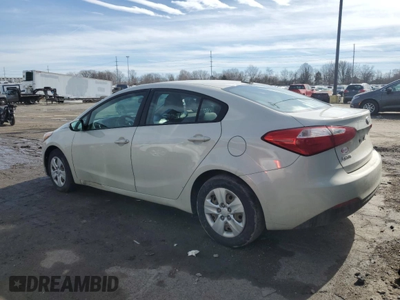 2015 Kia Forte LX with VIN KNAFK4A64F5324186, listed as a Copart auction lot 46888275 with 121,350 mi miles and Salvage Title. Bid and sale history available at carsss.com. Image 2.