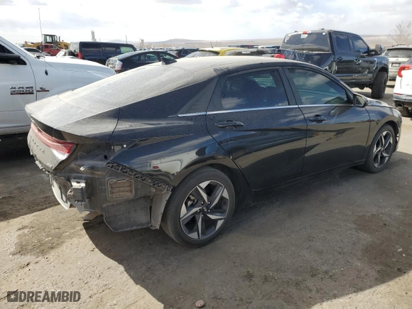 2023 Hyundai Elantra Limited with VIN 5NPLP4AG2PH112159, listed as a Copart auction lot 43916265 with 33,202 mi miles and Salvage Title. Bid and sale history available at carsss.com. Image 3.