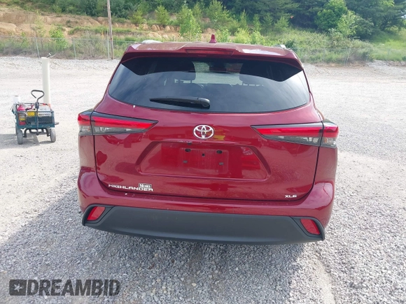 2023 Toyota Highlander L with VIN 5TDKDRAH8PS026410, listed as a IAAI auction lot 42202667 with 20,551 mi miles and . Bid and sale history available at DreamBid. Image 16.