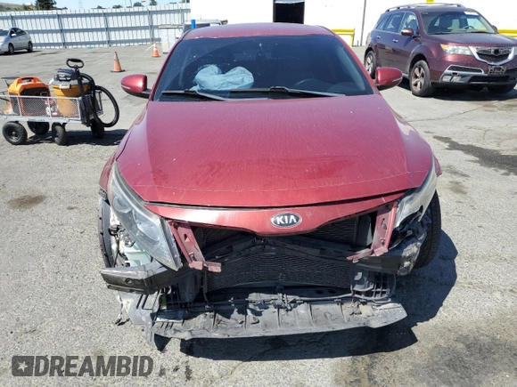 2014 Kia Optima LX with VIN 5XXGM4A76EG331211, listed as a Copart auction lot 61505605 with 152,275 mi miles and Salvage title. Bid and sale history available at DreamBid. Image 5.