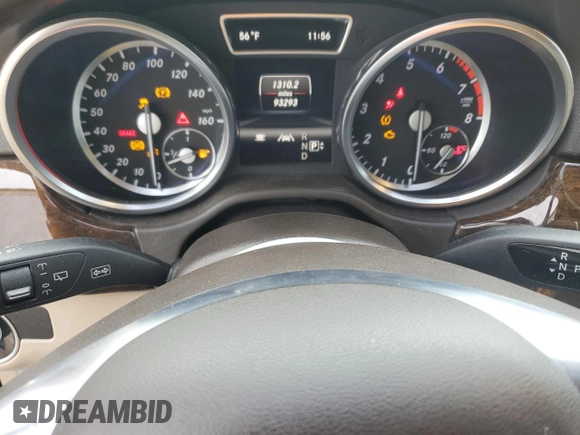 2013 Mercedes-Benz M 350 with VIN 4JGDA5HB2DA105961, listed as a Copart auction lot 57936645 with 93,293 mi miles and Salvage title. Bid and sale history available at DreamBid. Image 9.